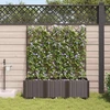 Sodo vazonas 3 vnt. Ruda 120 x 40 x 142 cm PP