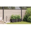 Sodo vazonas 3 vnt. Ruda 120 x 40 x 37,5 cm PP