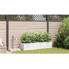 Sodo vazonas 4 vnt. Balta 160 x 40 x 37,5 cm PP