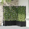 Sodo vazonas 5 vnt. Juoda 120 x 120 x 143 cm PP