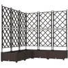 Sodo vazonas 5 vnt. Ruda 120 x 120 x 125,5 cm PP