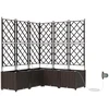 Sodo vazonas 5 vnt. Ruda 120 x 120 x 142 cm PP