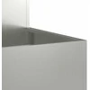 Sodo vazonas Sidabro 80 x 80 x 48 cm Galvanizuotas plienas