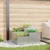 Sodo vazonas Sidabro 80 x 80 x 48 cm Galvanizuotas plienas