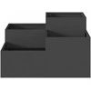 Sodo vazonas Juoda 80 x 80 x 48 cm Plienas