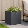 Sodo vazonas Antracito 20 x 20 x 20 cm Šaltai valcuotas plienas