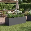 Sodo vazonas Antracito 40 x 20 x 20 cm Šaltai valcuotas plienas