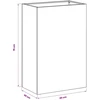 Sodo vazonas Antracito 40 x 30 x 75 cm Šaltai valcuotas plienas