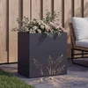 Sodo vazonas Antracito 50 x 30 x 49 cm Šaltai valcuotas plienas
