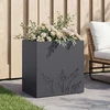 Sodo vazonas Antracito 50 x 30 x 49 cm Šaltai valcuotas plienas