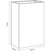 Sodo vazonas Antracito 50 x 30 x 75 cm Šaltai valcuotas plienas