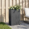 Sodo vazonas Antracito 50 x 30 x 75 cm Šaltai valcuotas plienas