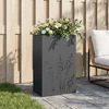 Sodo vazonas Antracito 50 x 30 x 75 cm Šaltai valcuotas plienas