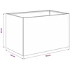 Sodo vazonas Antracito 50 x 40 x 40 cm Šaltai valcuotas plienas