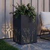 Sodo vazonas Antracito 50 x 50 x 75 cm Šaltai valcuotas plienas