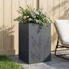 Sodo vazonas Antracito 50 x 50 x 75 cm Šaltai valcuotas plienas
