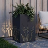 Sodo vazonas Antracito 50 x 50 x 75 cm Šaltai valcuotas plienas