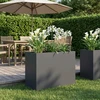 Sodo vazonas Antracito 60 x 30 x 40 cm Šaltai valcuotas plienas