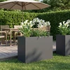 Sodo vazonas Antracito 60 x 30 x 40 cm Šaltai valcuotas plienas