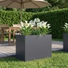 Sodo vazonas Antracito 60 x 40 x 50 cm Šaltai valcuotas plienas