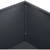 Sodo vazonas Antracito 80 x 20 x 49 cm Šaltai valcuotas plienas