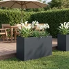 Sodo vazonas Antracito 80 x 30 x 40 cm Šaltai valcuotas plienas