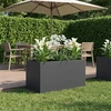 Sodo vazonas Antracito 80 x 50 x 50 cm Šaltai valcuotas plienas