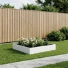 Sodo vazonas Balta 100 x 100 x 20 cm Šaltai valcuotas plienas