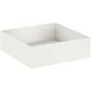 Sodo vazonas Balta 100 x 100 x 30 cm Šaltai valcuotas plienas