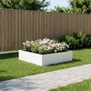 Sodo vazonas Balta 100 x 100 x 30 cm Šaltai valcuotas plienas