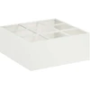 Sodo vazonas Balta 100 x 100 x 30 cm Šaltai valcuotas plienas