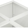 Sodo vazonas Balta 100 x 100 x 40 cm Šaltai valcuotas plienas