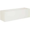 Sodo vazonas Balta 100 x 30 x 30 cm Šaltai valcuotas plienas