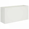 Sodo vazonas Balta 100 x 30 x 40 cm Šaltai valcuotas plienas