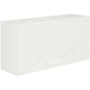 Sodo vazonas Balta 100 x 30 x 49 cm Šaltai valcuotas plienas