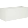Sodo vazonas Balta 100 x 40 x 40 cm Šaltai valcuotas plienas