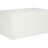 Sodo vazonas Balta 100 x 50 x 50 cm Šaltai valcuotas plienas