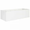 Sodo vazonas Balta 200 x 80 x 60 cm Šaltai valcuotas plienas
