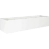 Sodo vazonas Balta 280 x 80 x 60 cm Šaltai valcuotas plienas