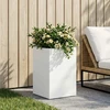 Sodo vazonas Balta 30 x 30 x 40 cm Šaltai valcuotas plienas