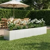 Sodo vazonas Balta 360 x 80 x 60 cm Šaltai valcuotas plienas