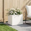 Sodo vazonas Balta 40 x 30 x 30 cm Šaltai valcuotas plienas