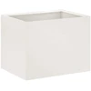 Sodo vazonas Balta 40 x 30 x 30 cm Šaltai valcuotas plienas