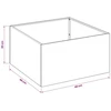 Sodo vazonas Balta 40 x 40 x 30 cm Šaltai valcuotas plienas