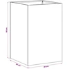 Sodo vazonas Balta 40 x 40 x 60 cm Šaltai valcuotas plienas
