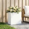 Sodo vazonas Balta 50 x 30 x 40 cm Šaltai valcuotas plienas