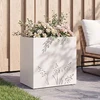 Sodo vazonas Balta 50 x 30 x 49 cm Šaltai valcuotas plienas