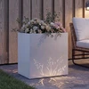 Sodo vazonas Balta 50 x 30 x 49 cm Šaltai valcuotas plienas