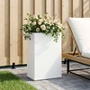 Sodo vazonas Balta 50 x 30 x 75 cm Šaltai valcuotas plienas
