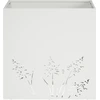 Sodo vazonas Balta 50 x 50 x 49 cm Šaltai valcuotas plienas